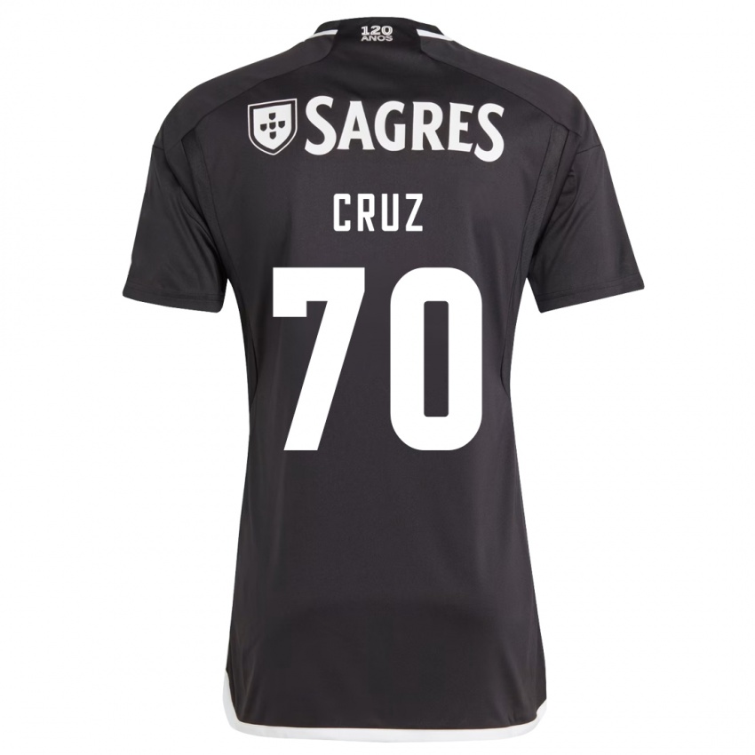 Niño Camiseta Filipe Cruz #70 Negro 2ª Equipación 2023/24 La Camisa
