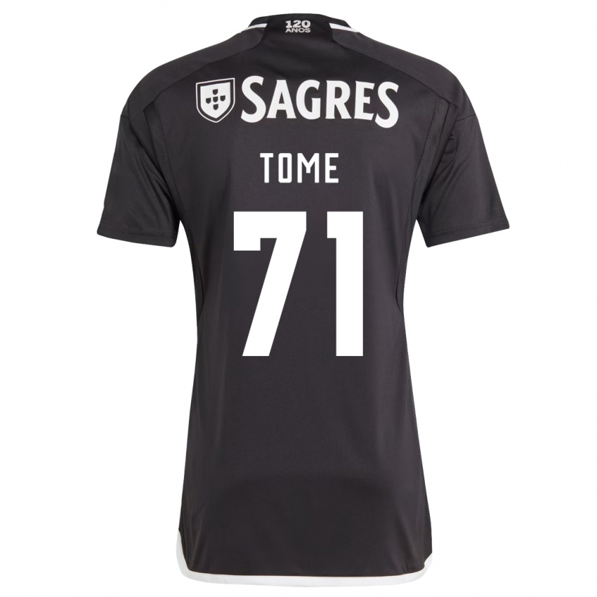 Niño Camiseta João Tomé #71 Negro 2ª Equipación 2023/24 La Camisa