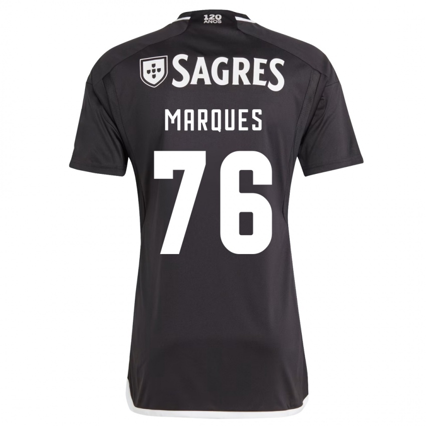 Niño Camiseta Gustavo Marques #76 Negro 2ª Equipación 2023/24 La Camisa