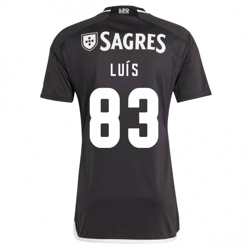 Niño Camiseta Rafael Luís #83 Negro 2ª Equipación 2023/24 La Camisa