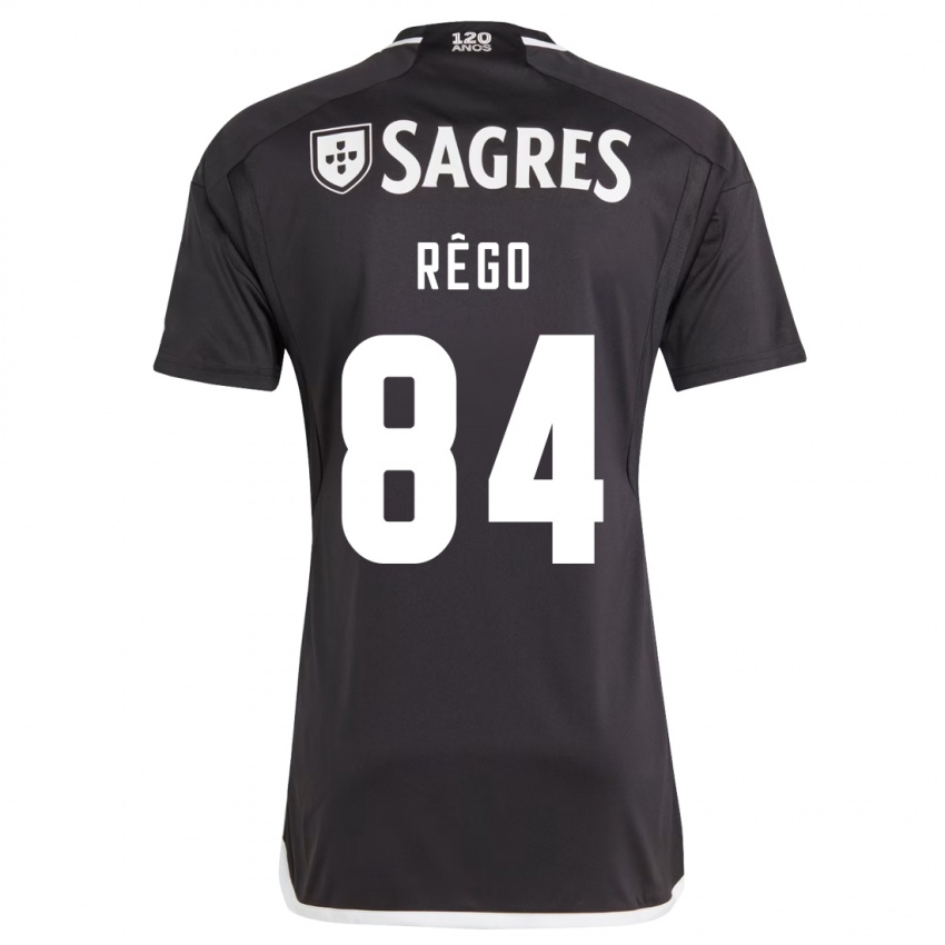 Niño Camiseta João Rêgo #84 Negro 2ª Equipación 2023/24 La Camisa
