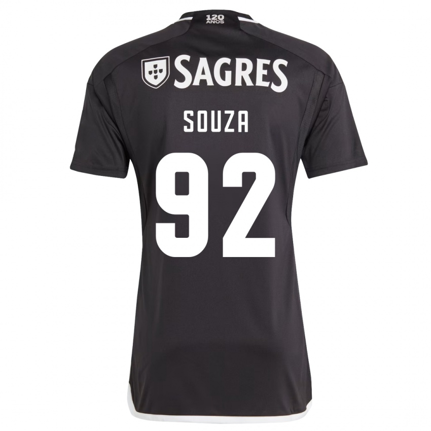 Niño Camiseta Pedro Souza #92 Negro 2ª Equipación 2023/24 La Camisa