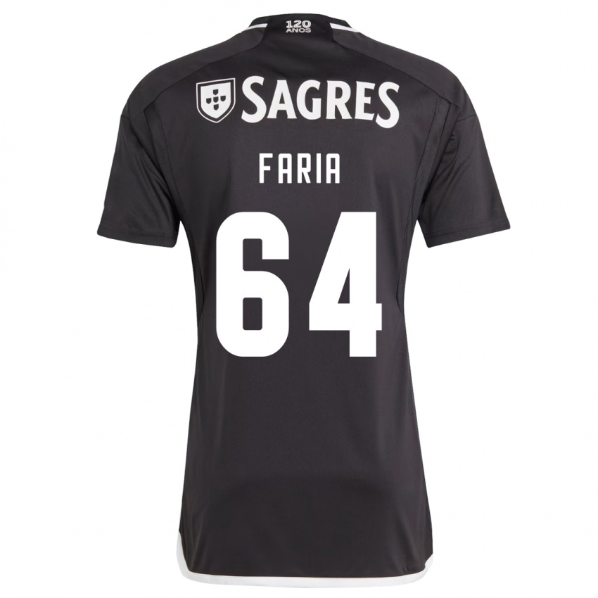 Niño Camiseta Hugo Faria #64 Negro 2ª Equipación 2023/24 La Camisa