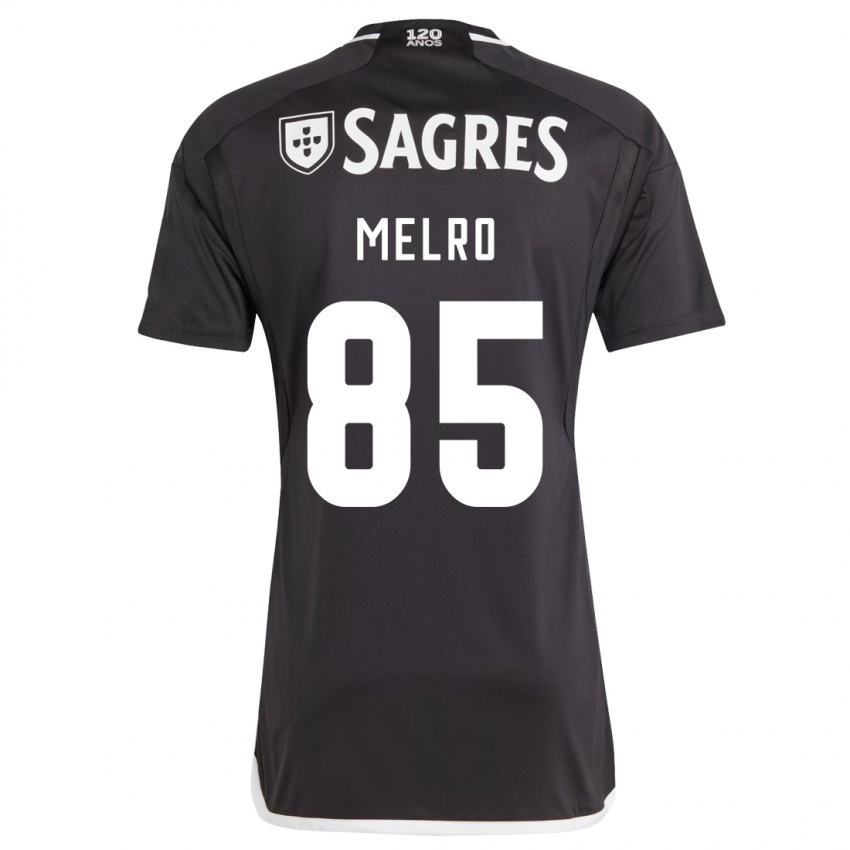 Niño Camiseta José Melro #85 Negro 2ª Equipación 2023/24 La Camisa