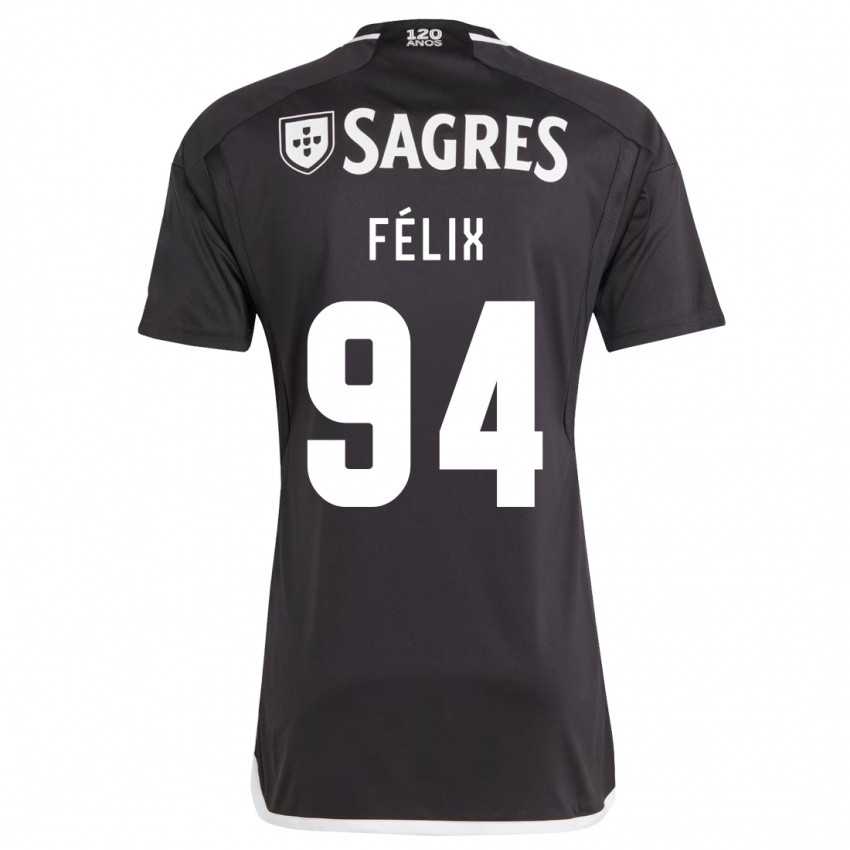 Niño Camiseta Hugo Félix #94 Negro 2ª Equipación 2023/24 La Camisa