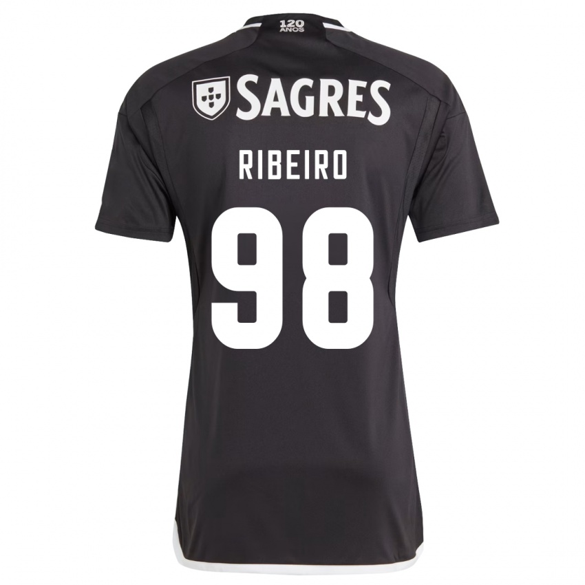 Niño Camiseta Ricardo Ribeiro #98 Negro 2ª Equipación 2023/24 La Camisa