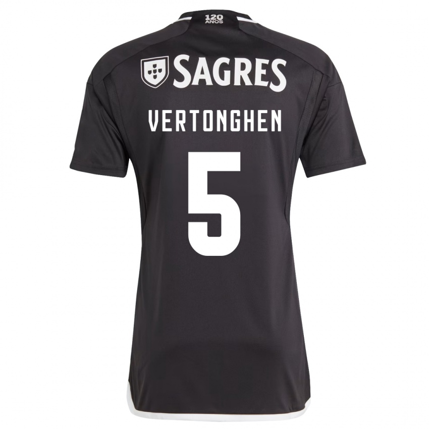 Niño Camiseta Jan Vertonghen #5 Negro 2ª Equipación 2023/24 La Camisa