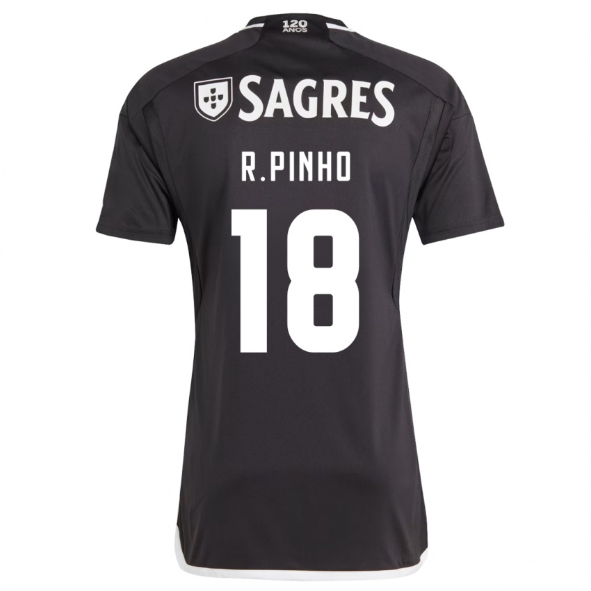 Niño Camiseta Rodrigo Pinho #18 Negro 2ª Equipación 2023/24 La Camisa