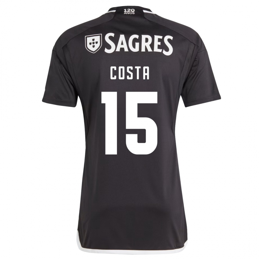 Niño Camiseta Carole Costa #15 Negro 2ª Equipación 2023/24 La Camisa