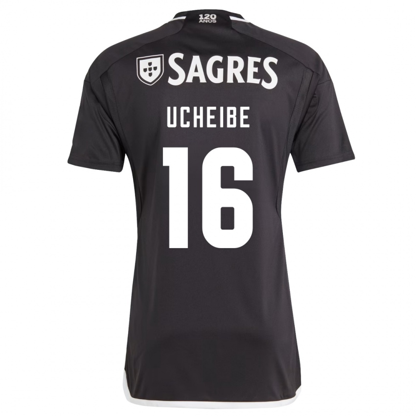Niño Camiseta Christy Ucheibe #16 Negro 2ª Equipación 2023/24 La Camisa