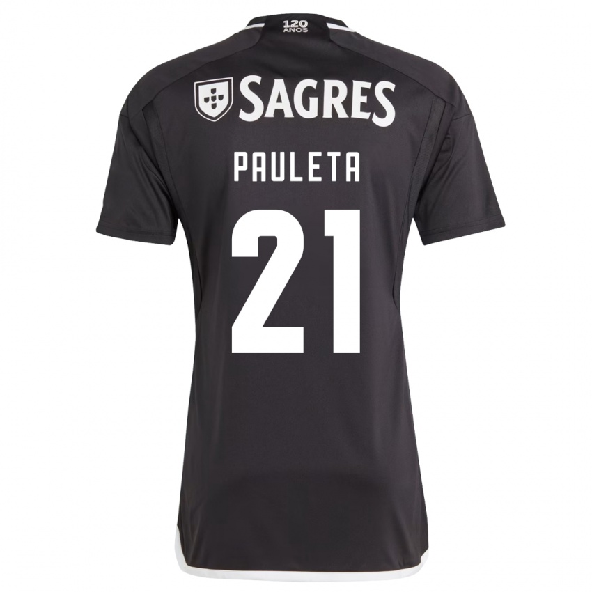 Niño Camiseta Pauleta #21 Negro 2ª Equipación 2023/24 La Camisa
