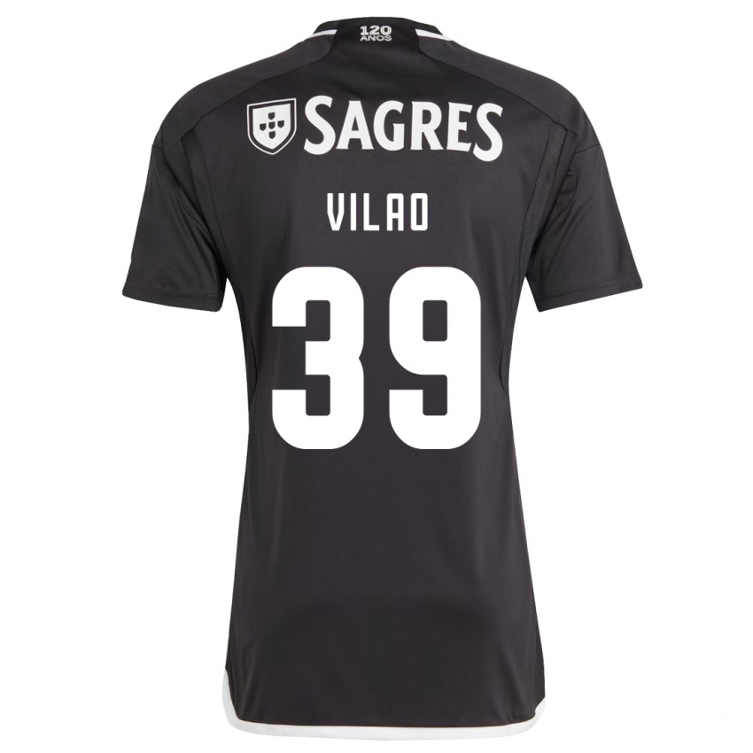 Niño Camiseta Carolina Vilao #39 Negro 2ª Equipación 2023/24 La Camisa