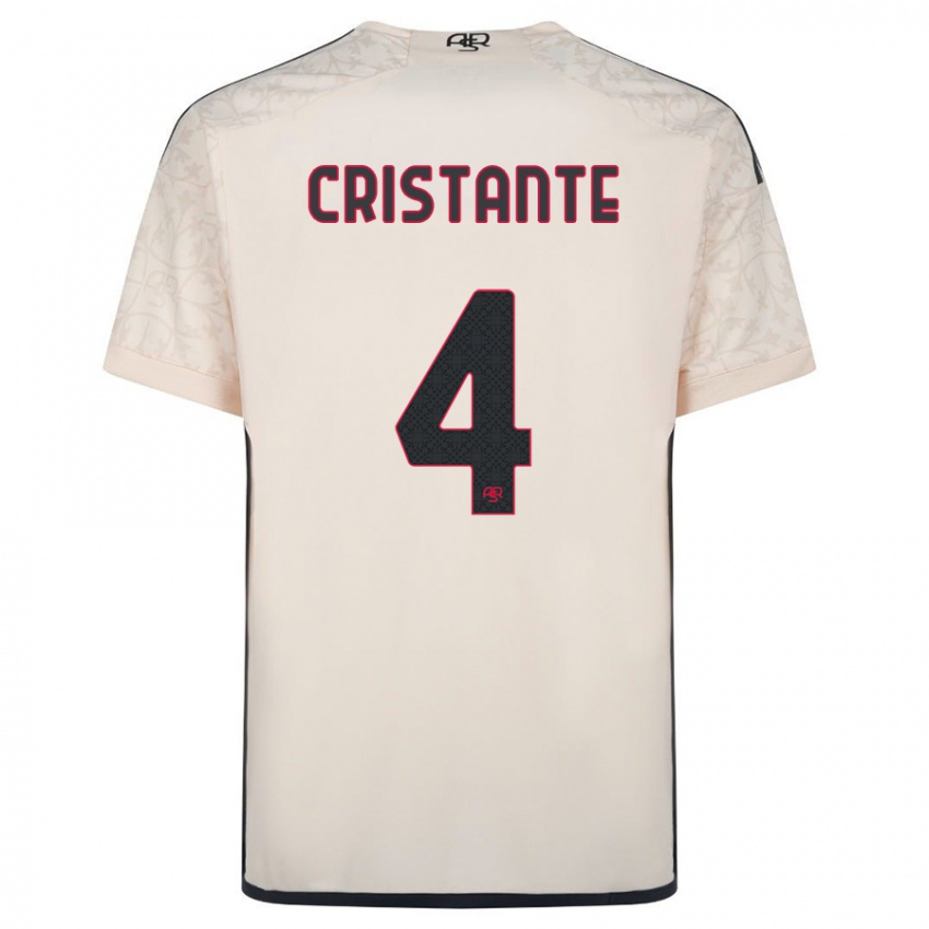Niño Camiseta Bryan Cristante #4 Blanquecino 2ª Equipación 2023/24 La Camisa