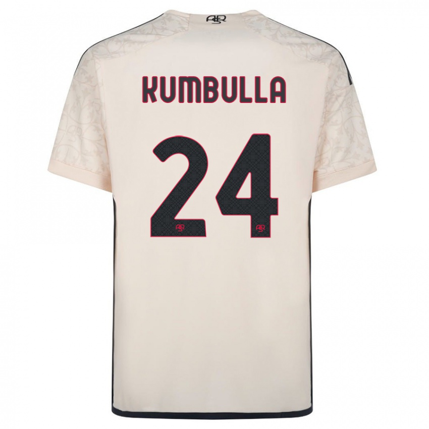 Niño Camiseta Marash Kumbulla #24 Blanquecino 2ª Equipación 2023/24 La Camisa