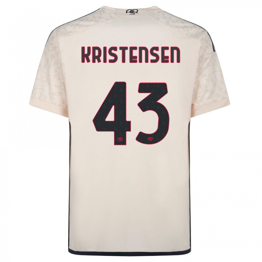 Niño Camiseta Rasmus Kristensen #43 Blanquecino 2ª Equipación 2023/24 La Camisa