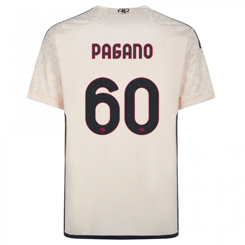Niño Camiseta Riccardo Pagano #60 Blanquecino 2ª Equipación 2023/24 La Camisa