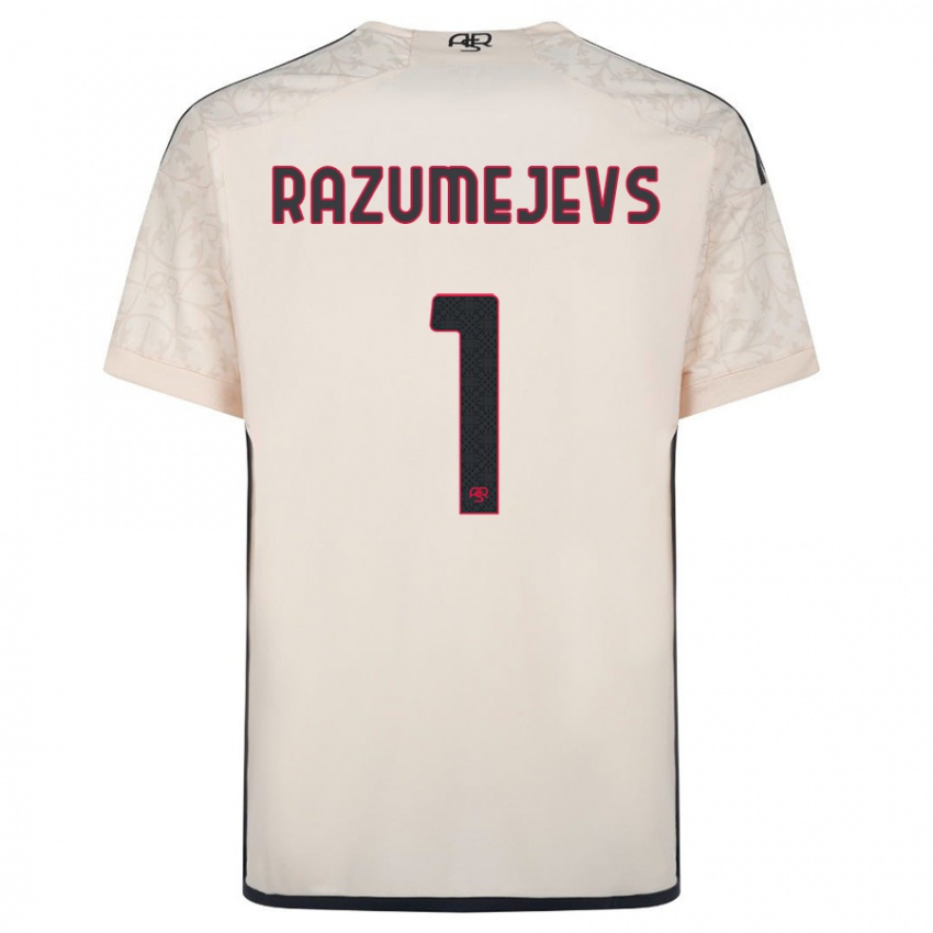 Niño Camiseta Vladislavs Razumejevs #1 Blanquecino 2ª Equipación 2023/24 La Camisa