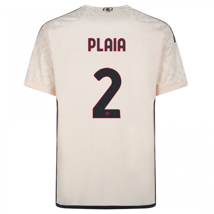 Niño Camiseta Matteo Plaia #2 Blanquecino 2ª Equipación 2023/24 La Camisa