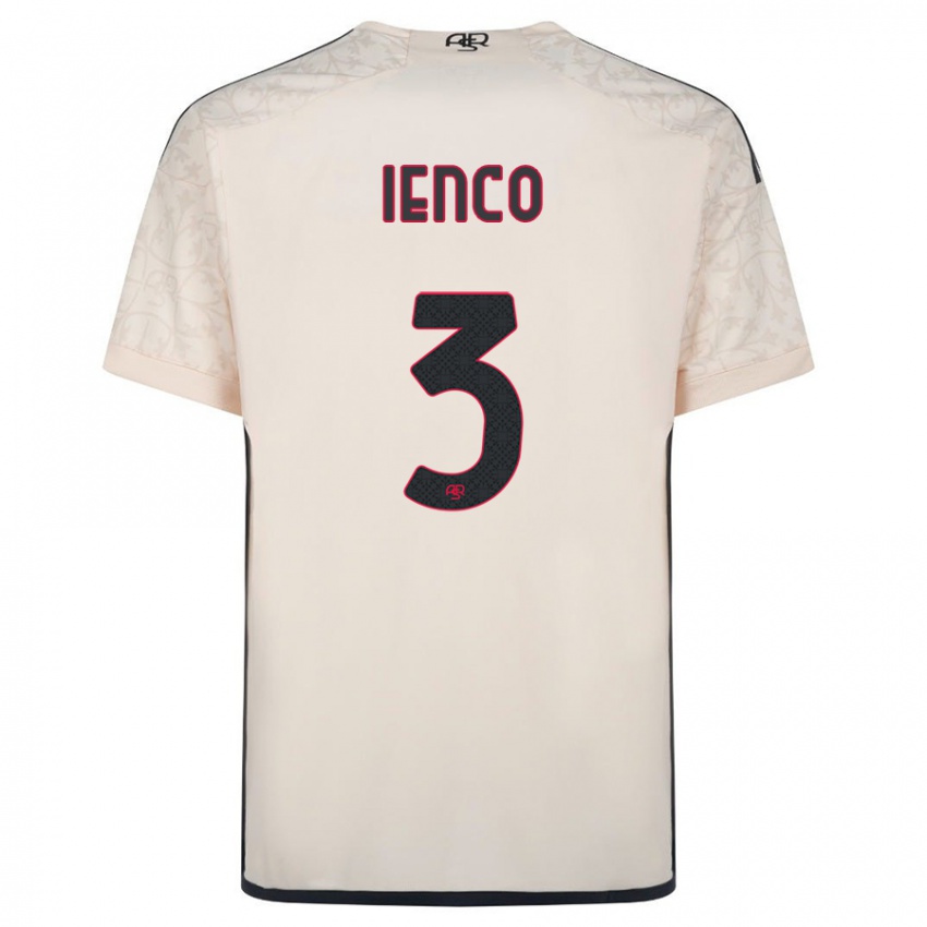 Niño Camiseta Simone Ienco #3 Blanquecino 2ª Equipación 2023/24 La Camisa