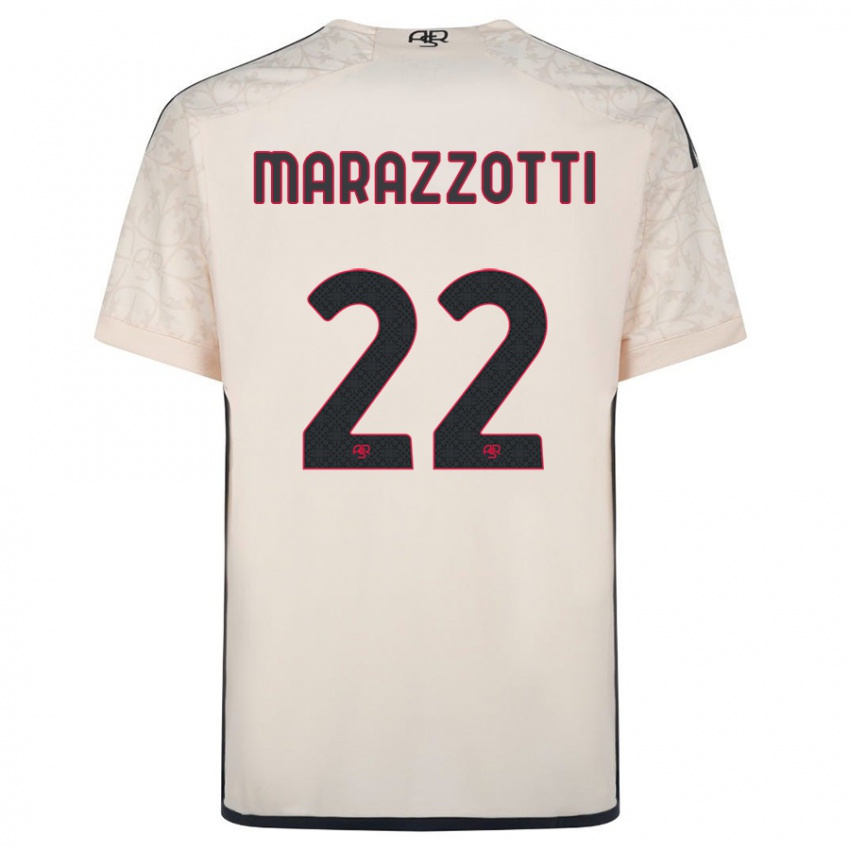 Niño Camiseta Fabrizio Marazzotti #22 Blanquecino 2ª Equipación 2023/24 La Camisa