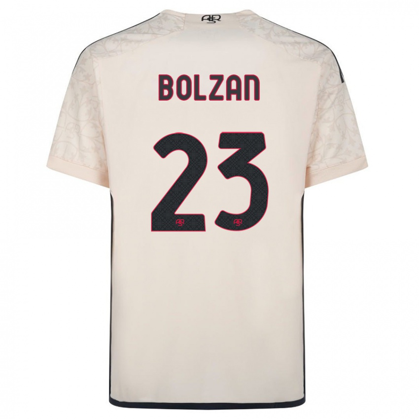 Niño Camiseta Alessandro Bolzan #23 Blanquecino 2ª Equipación 2023/24 La Camisa