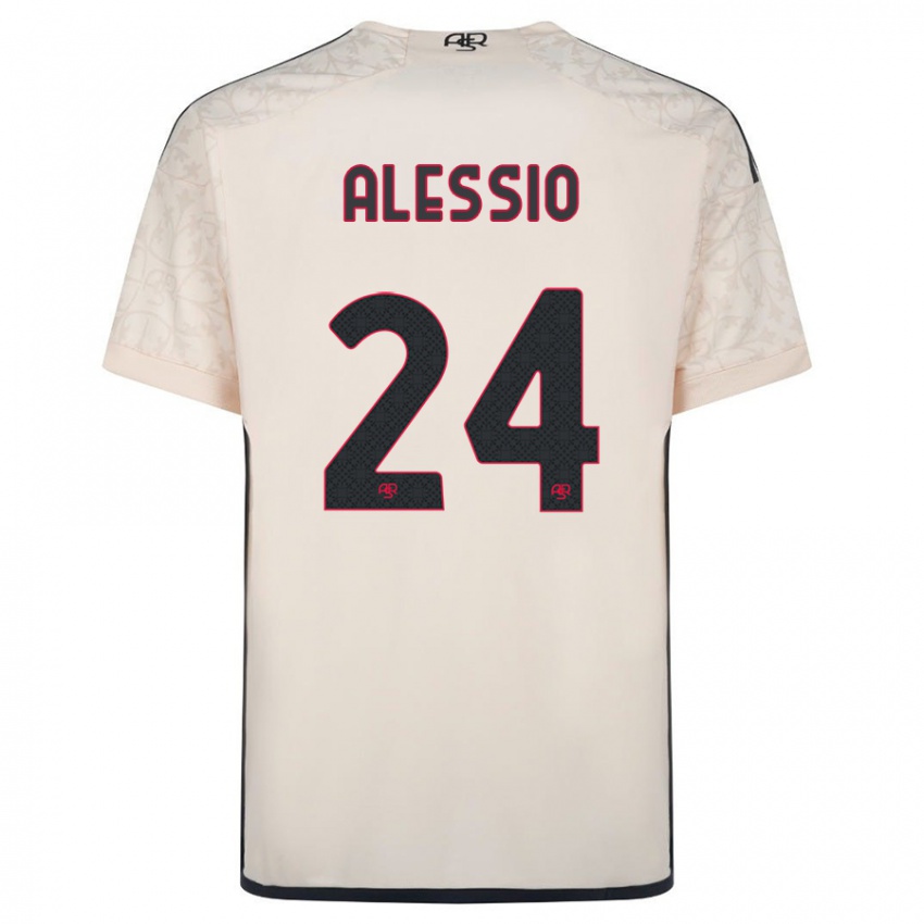 Niño Camiseta Filippo Alessio #24 Blanquecino 2ª Equipación 2023/24 La Camisa
