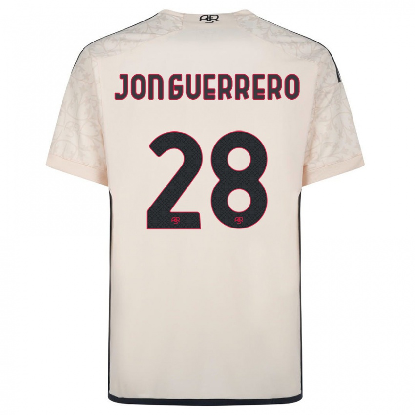 Niño Camiseta Julen Jon Guerrero #28 Blanquecino 2ª Equipación 2023/24 La Camisa