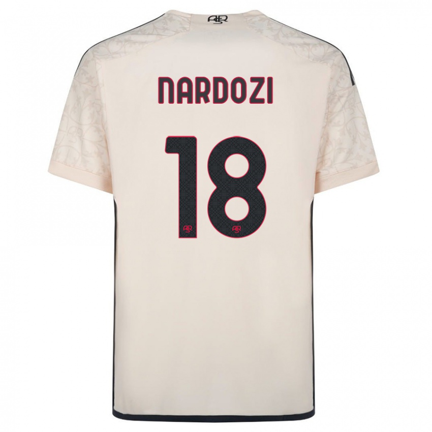 Niño Camiseta Manuel Nardozi #18 Blanquecino 2ª Equipación 2023/24 La Camisa