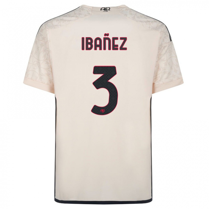 Niño Camiseta Roger Ibanez #3 Blanquecino 2ª Equipación 2023/24 La Camisa