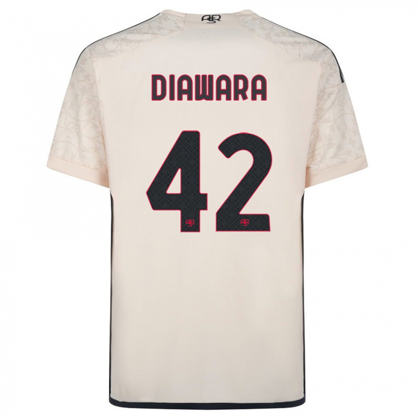 Niño Camiseta Amadou Diawara #42 Blanquecino 2ª Equipación 2023/24 La Camisa