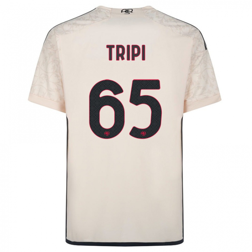 Niño Camiseta Filippo Tripi #65 Blanquecino 2ª Equipación 2023/24 La Camisa