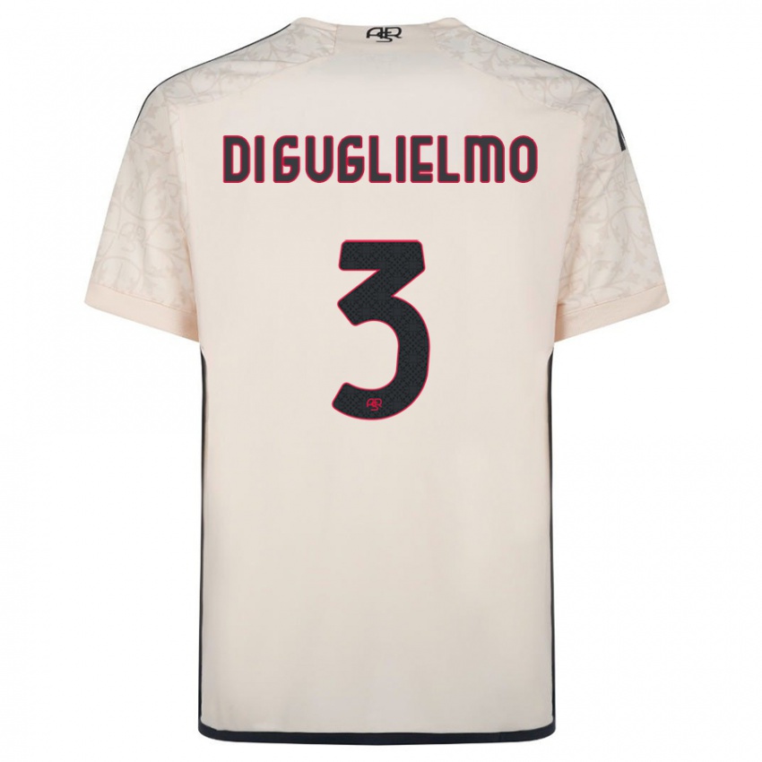 Niño Camiseta Lucia Di Guglielmo #3 Blanquecino 2ª Equipación 2023/24 La Camisa
