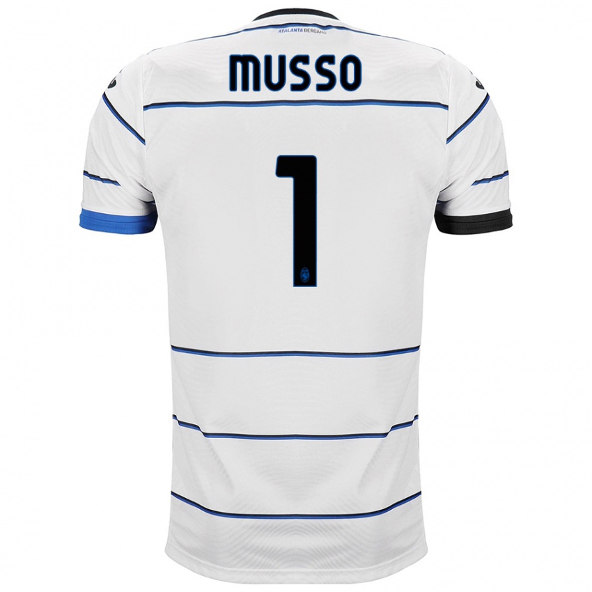 Niño Camiseta Juan Musso #1 Blanco 2ª Equipación 2023/24 La Camisa