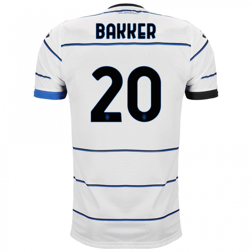 Niño Camiseta Mitchel Bakker #20 Blanco 2ª Equipación 2023/24 La Camisa