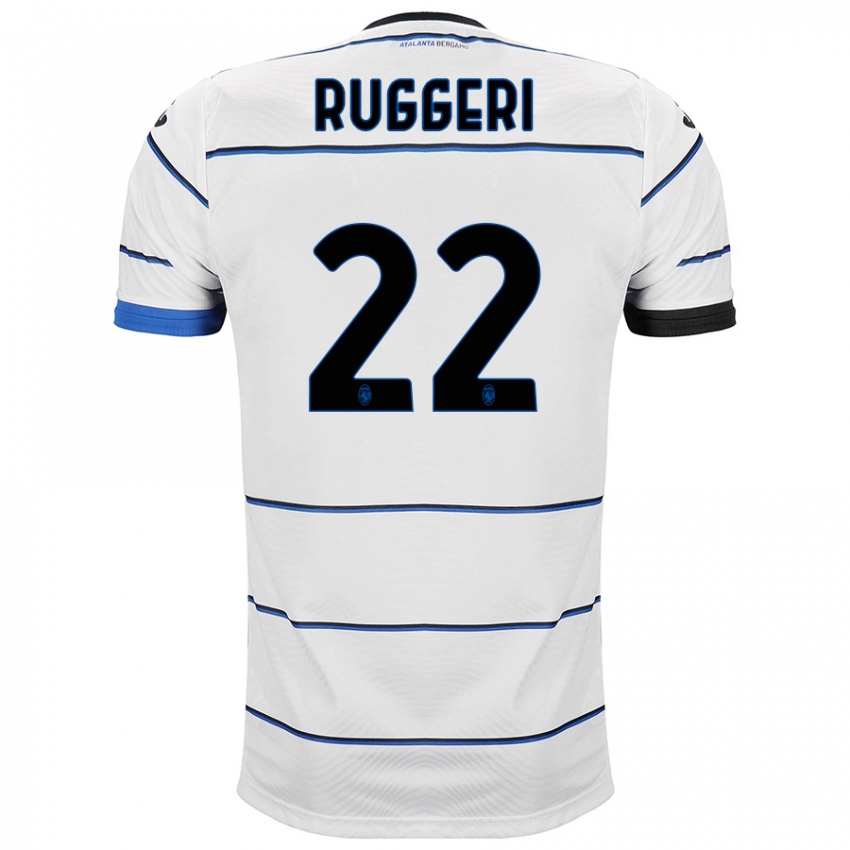 Niño Camiseta Matteo Ruggeri #22 Blanco 2ª Equipación 2023/24 La Camisa