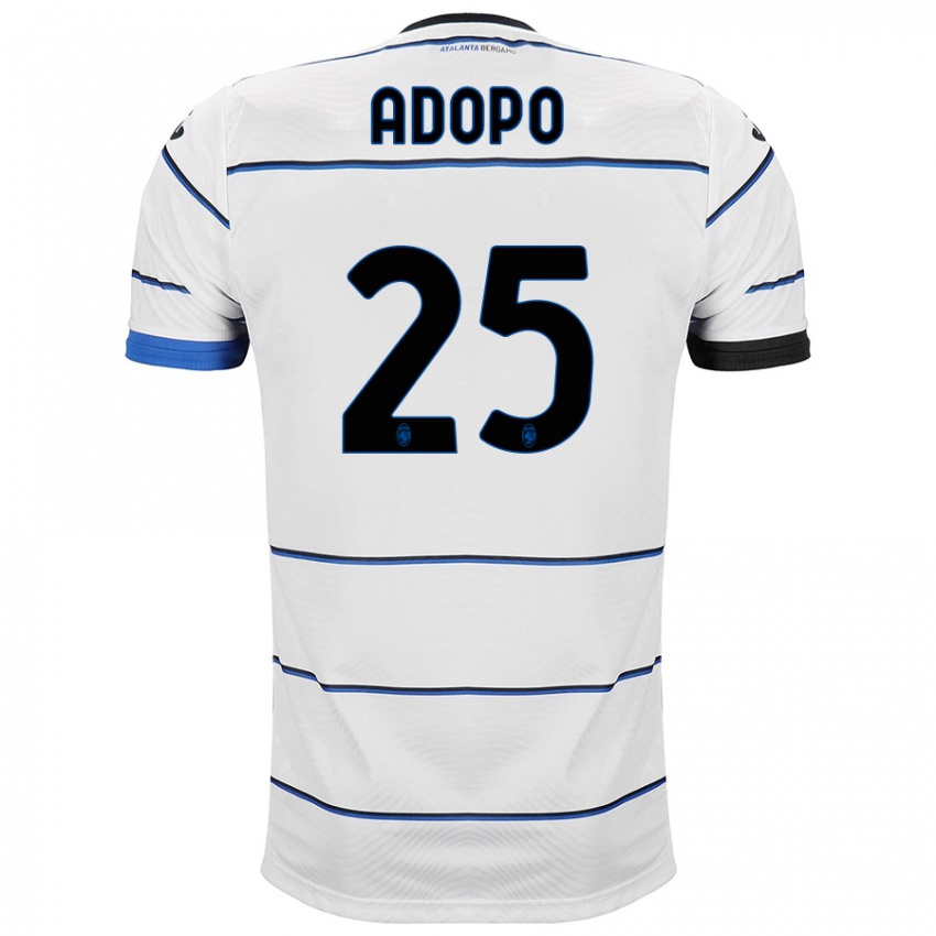 Niño Camiseta Michel Adopo #25 Blanco 2ª Equipación 2023/24 La Camisa