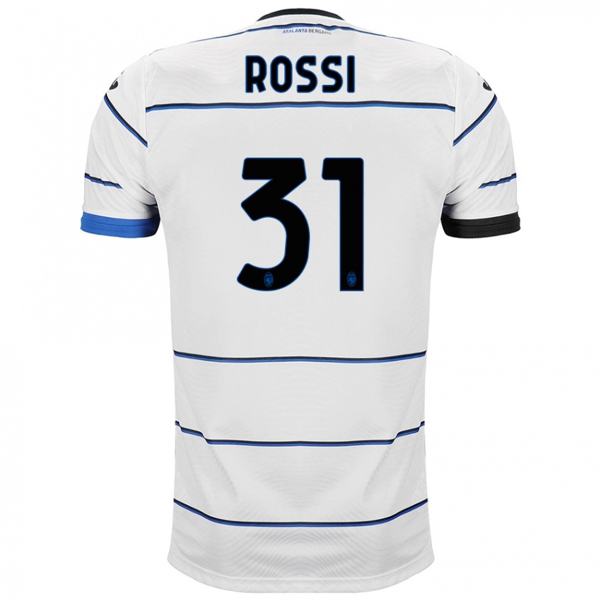 Niño Camiseta Francesco Rossi #31 Blanco 2ª Equipación 2023/24 La Camisa