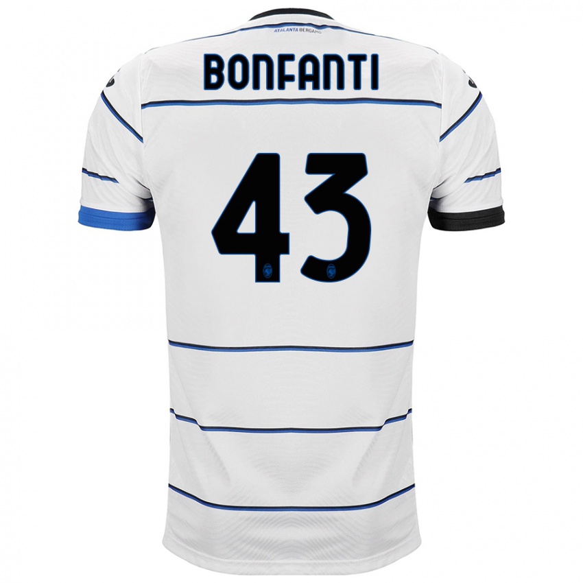Niño Camiseta Giovanni Bonfanti #43 Blanco 2ª Equipación 2023/24 La Camisa