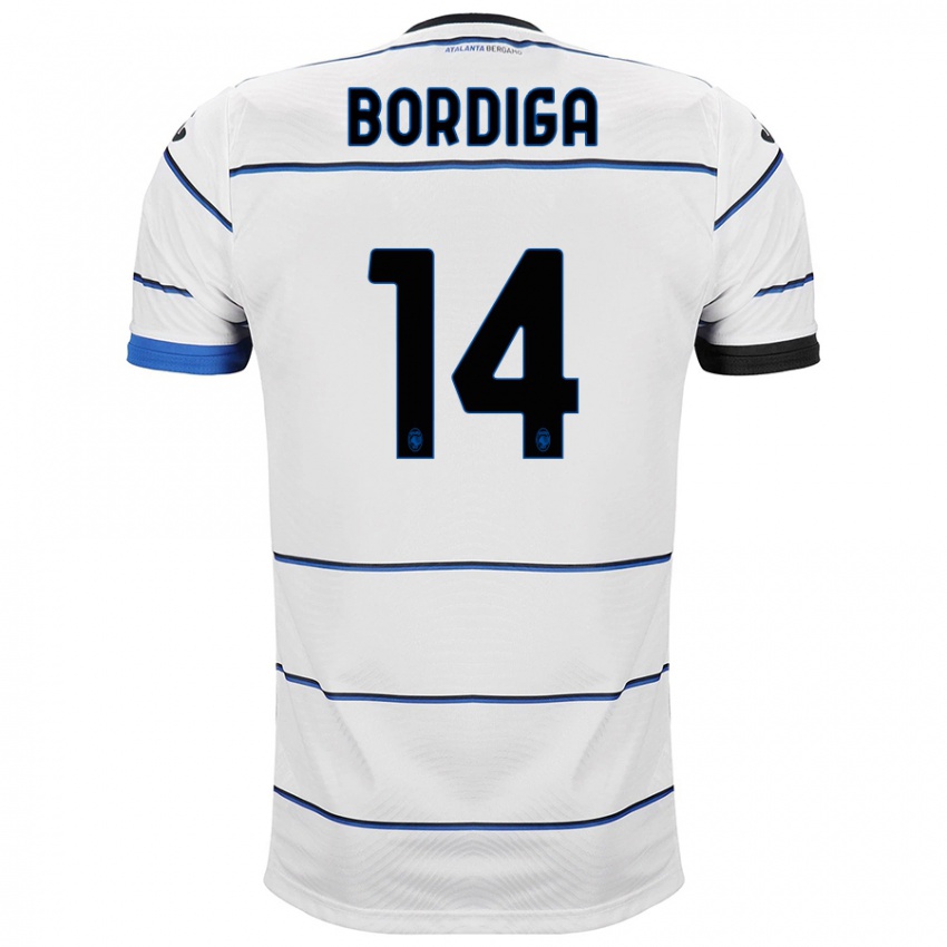 Niño Camiseta Michele Bordiga #14 Blanco 2ª Equipación 2023/24 La Camisa