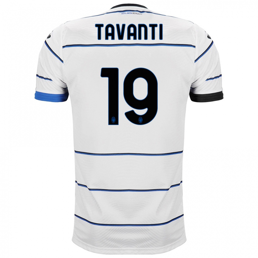 Niño Camiseta Mattia Tavanti #19 Blanco 2ª Equipación 2023/24 La Camisa