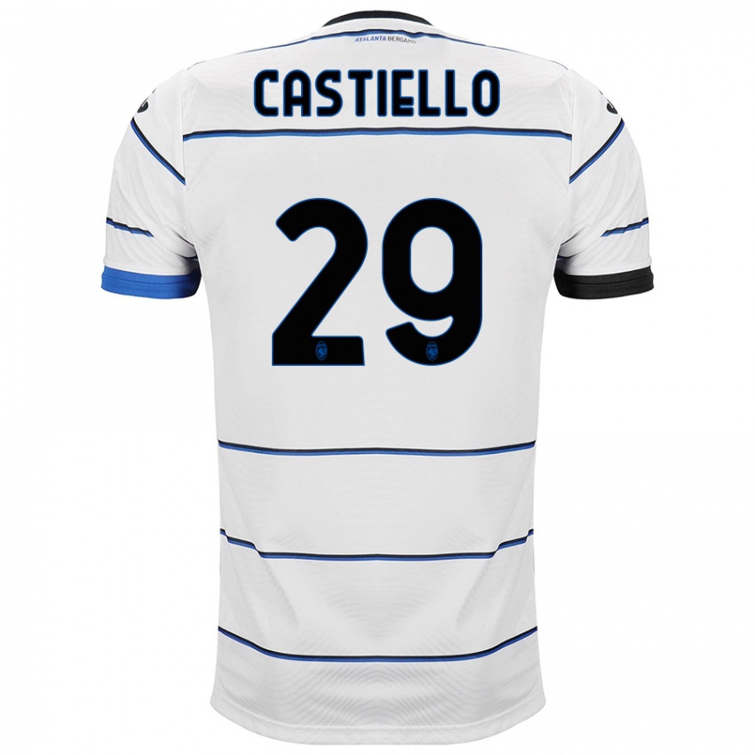 Niño Camiseta Alex Castiello #29 Blanco 2ª Equipación 2023/24 La Camisa