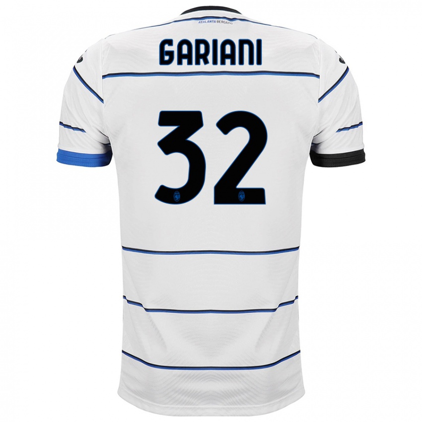 Niño Camiseta Niccolò Gariani #32 Blanco 2ª Equipación 2023/24 La Camisa