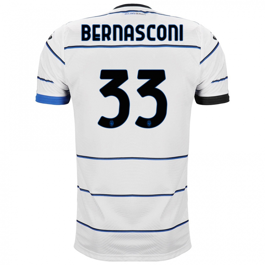 Niño Camiseta Lorenzo Bernasconi #33 Blanco 2ª Equipación 2023/24 La Camisa