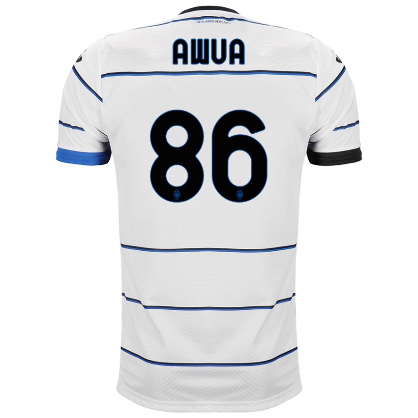 Niño Camiseta Theophilus Awua #86 Blanco 2ª Equipación 2023/24 La Camisa