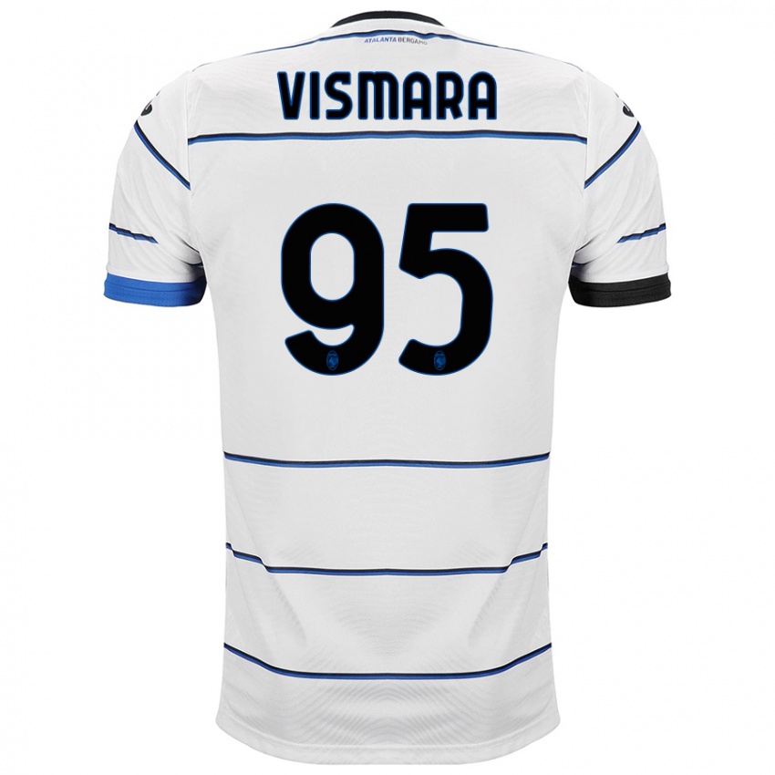 Niño Camiseta Paolo Vismara #95 Blanco 2ª Equipación 2023/24 La Camisa