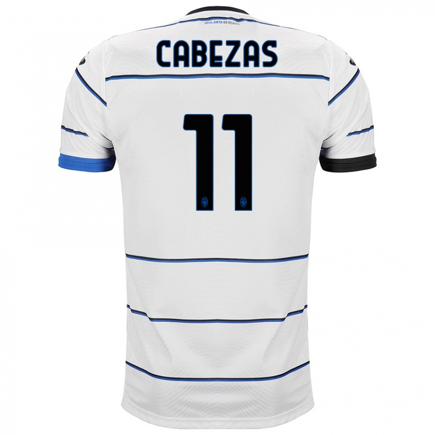 Niño Camiseta Bryan Cabezas #11 Blanco 2ª Equipación 2023/24 La Camisa