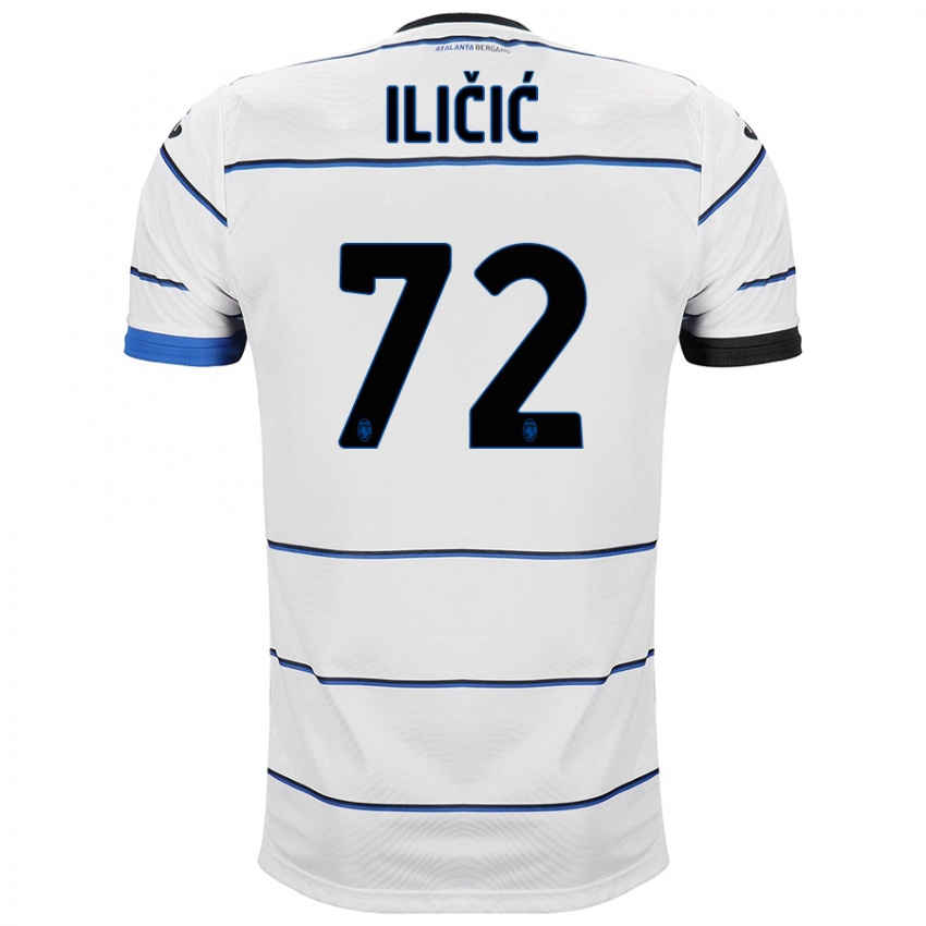 Niño Camiseta Josip Ilicic #72 Blanco 2ª Equipación 2023/24 La Camisa