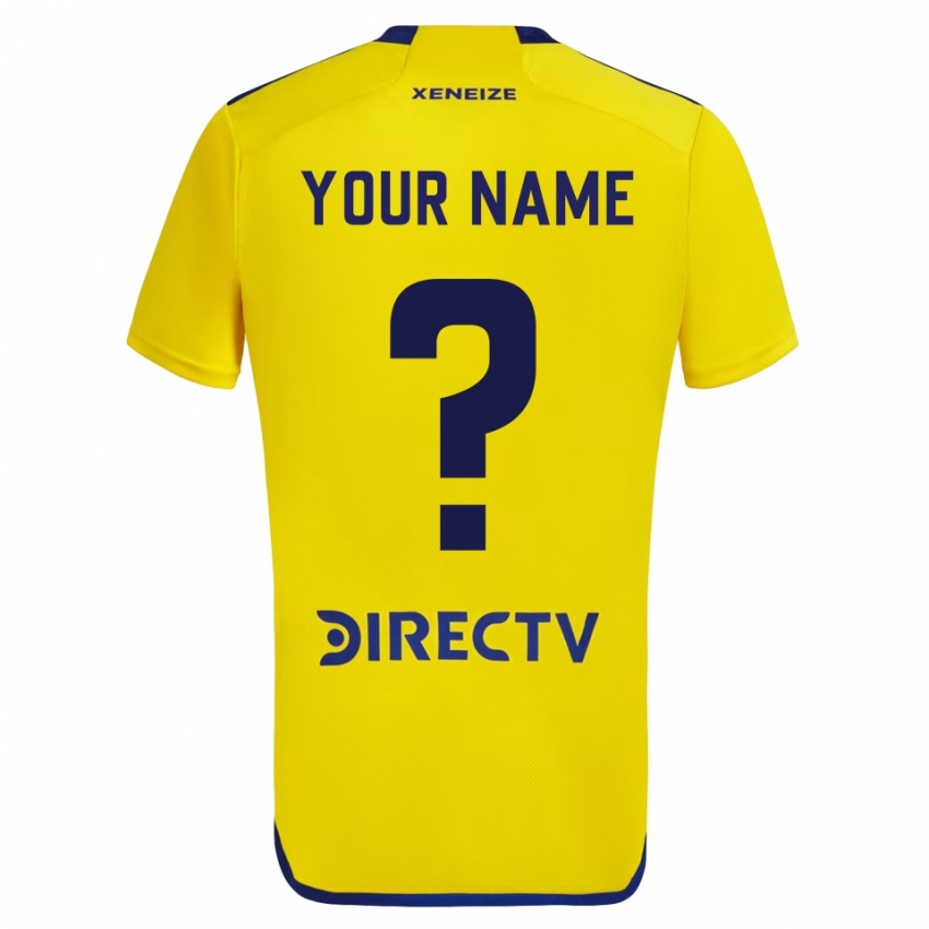Niño Camiseta Su Nombre #0 Amarillo 2ª Equipación 2023/24 La Camisa