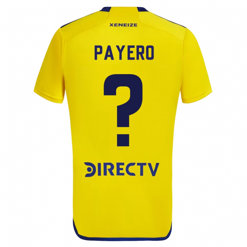 Niño Camiseta Martín Payero #0 Amarillo 2ª Equipación 2023/24 La Camisa