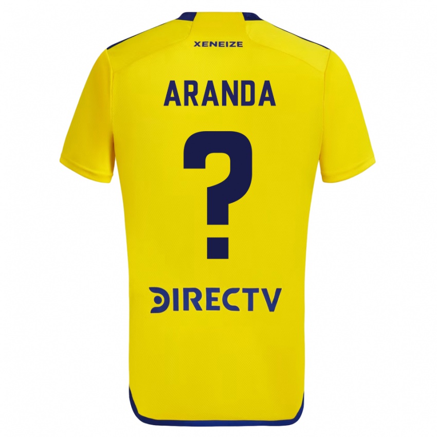 Niño Camiseta Gabriel Aranda #0 Amarillo 2ª Equipación 2023/24 La Camisa